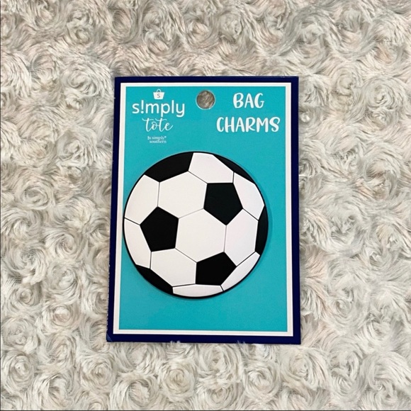 ✨🆕⚽️🥅SIMPLY SOUTHERN SOCCER SIMPLY TOTE CHARM ACCESSORY🥅⚽️ - Picture 1 of 5